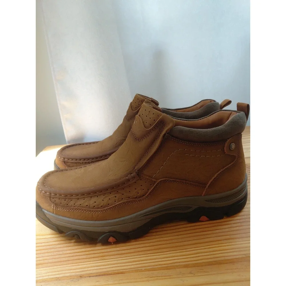 New Mostelo Shoes Men US 12, EUR 47 Hiking Comfort Outdoor Brown/Aged Tan